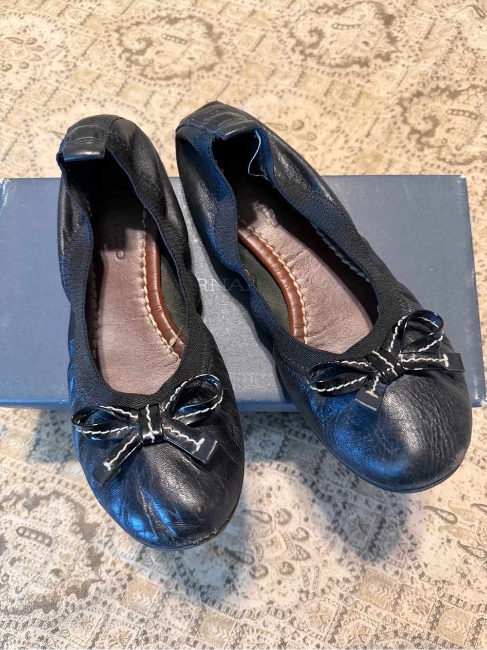 Bernardo Black Lori Slip-On Ballet Flat